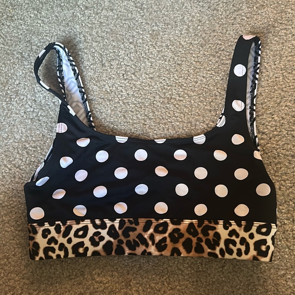 MULTI PATTERN SPORTS BRA - PINK